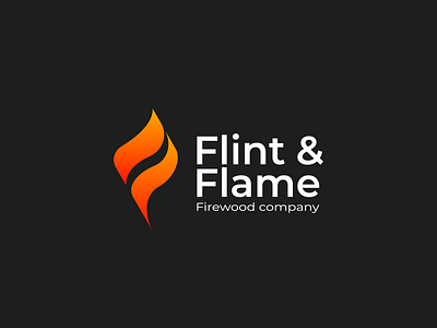 Flint & Flame - Firewood Company - Day 10 50dailylogochallenge adobe illustrator branding dailylogo dailylogochallenge dailylogodesign design fire firewood flame flame logo flames graphic design illustration illustrator logo logo design minimal minimalist logo vector