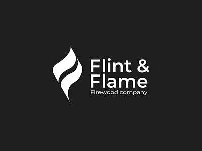 Flint & Flame - Firewood Company - Day 10 50dailylogochallenge adobe illustrator brand design branding dailylogo dailylogochallenge dailylogodesign dark design fire firewood flame flame logo flamethrower graphic design illustration illustrator logo logo design minimal