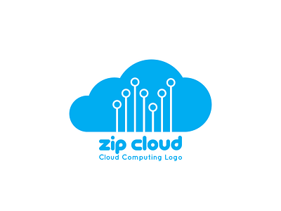 Zip Cloud: Cloud Computing Logo - Day 14 brand design brandidentity branding cloud cloud app cloud computing design drive dropbox google graphic design icloud logo logo design logocreation logocreator logodesign logoforsale logos minimal