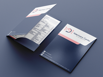 101 Veterinary Center - Folder Design