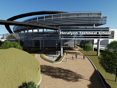 Harafeyen Technical School - 2016 3d modeling 3dsmax architechture architectural design design lumion render