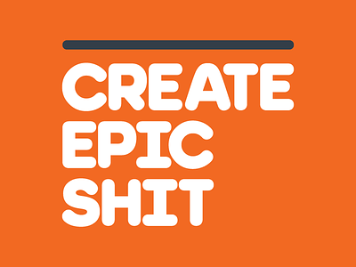 Epic Shit brand design doodle layout type typography
