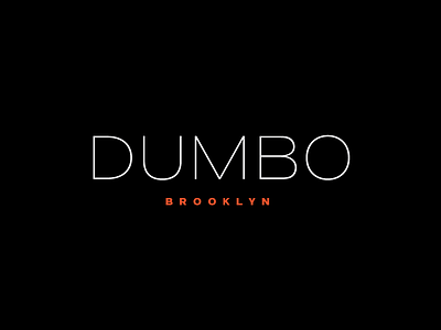 Dumbo brooklyn design dumbo font illlustrator layout nyc type typography