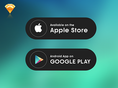 Download App Button app apple button clean download button free google sketch ui ux