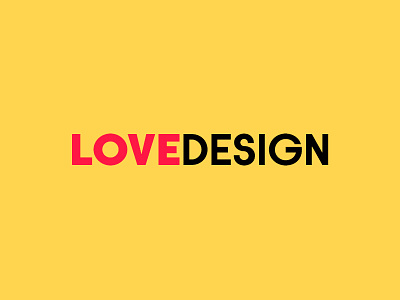 Love Design clean design font layout modern type typography