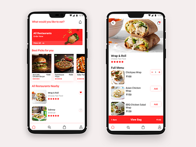 Dwizzy App - Food Delivery App UI Design adobe xd app design icon minimal ui ui ux ui design ux website