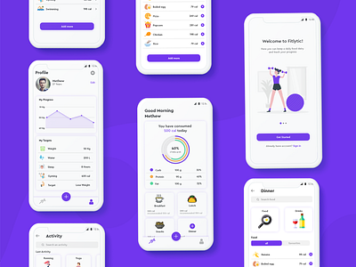 Fitness App Ui Design adobe xd app branding design icon ui ui ux ui design ux vector