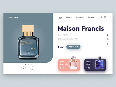 Perfume Website UI Design_2