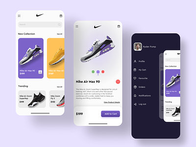 Nike App UI Design Concept adobe xd app app design design figma icon minimal nike nike air nike shoes product product design product page shoe shoes app typography ui ui ux ui design ux