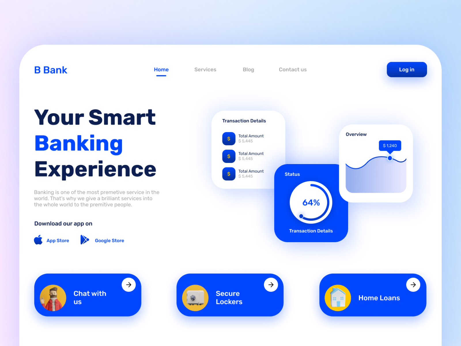 Banking Website by Parshant Designs on Dribbble