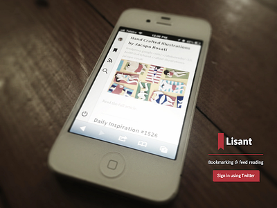 Lisant — open beta page mobile reader responsive