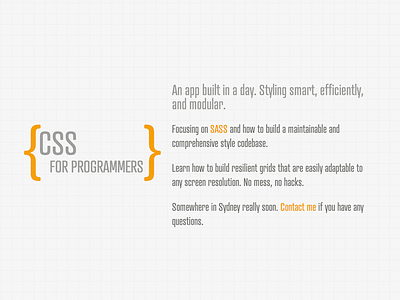 CSS for programmers css website