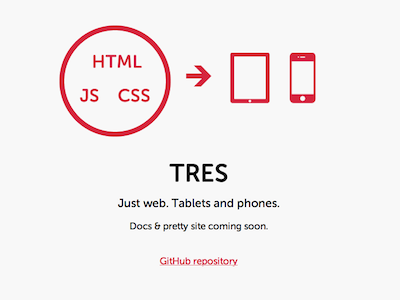 Tres website backbone.js javascript mobile