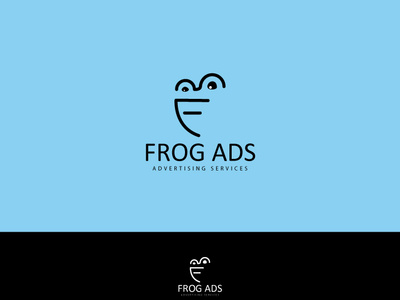 Frog Ads branding design flat icon illustration logo vector