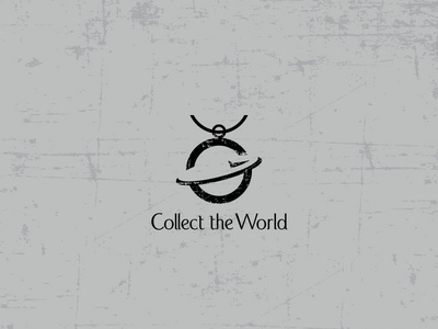 Collect The World branding design flat icon illustration logo vector