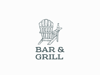 Bar & Grill logo branding design illustration logo