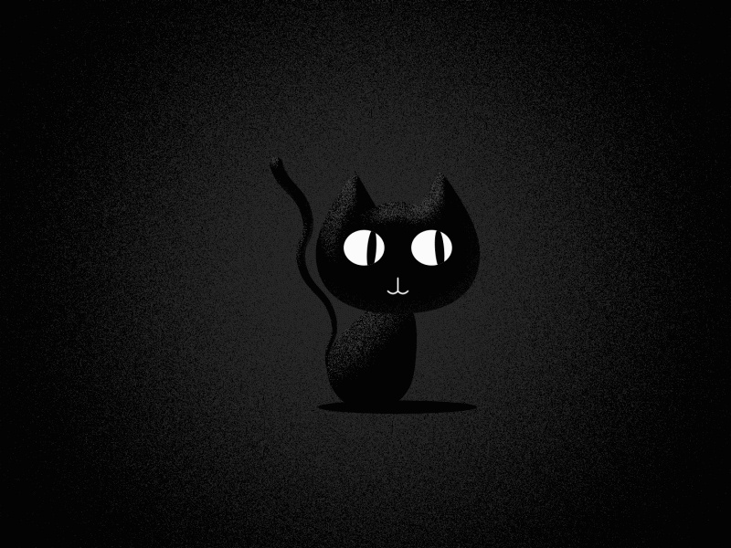 Cat cat motion graphic vector animation