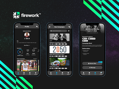 FireWork Mobile App app design ui ux