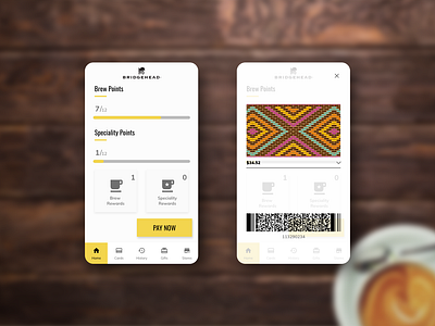 Bridgehead Mobile App Redesign coffee coffee app mobile app ui ux