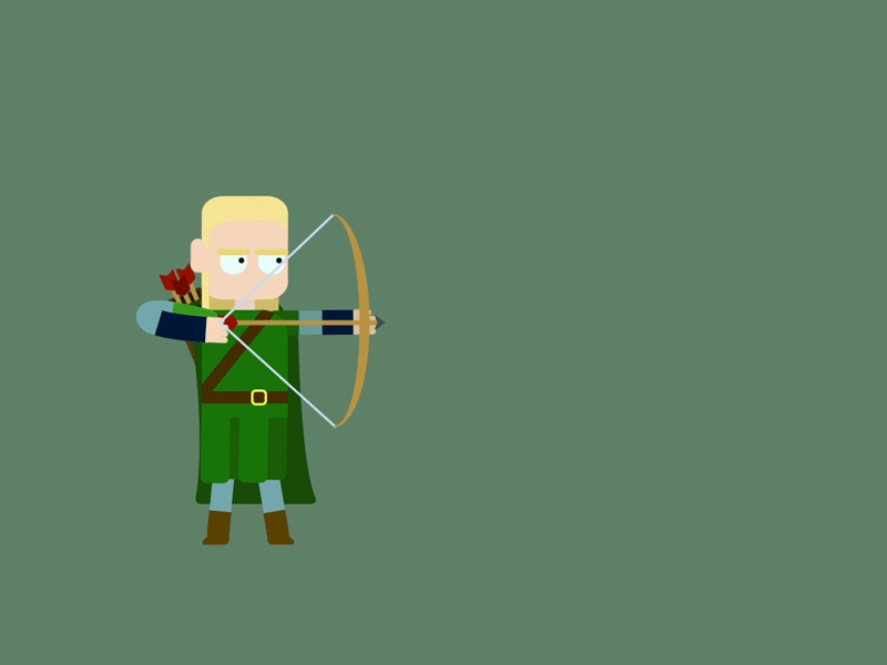 Legolas legolas lord of the rings motion graphic vector animation