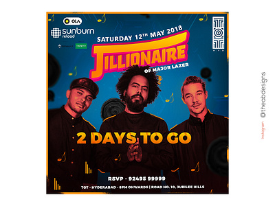 Jillionaire dj flyer dj flyer template dribbble