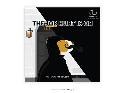 The job hunt is on creative design flyer illustration illustrator imagination manipulation photoshop