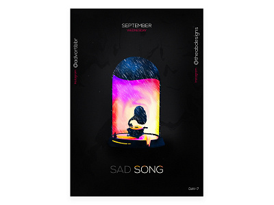 Sad Song abstract abstract art abstract design creative design flyer illustration illustrator manipulation sad sad song