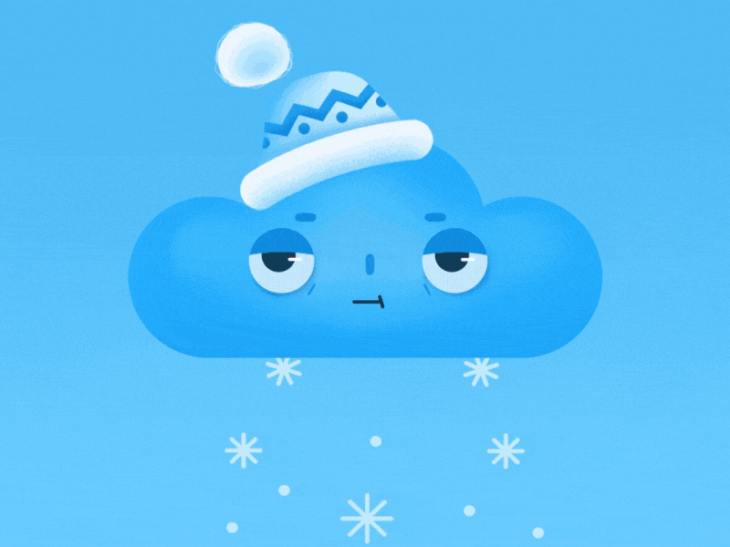 Cloud animation, 14 February 14 february character clouds