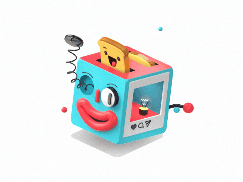 Cubes animation character