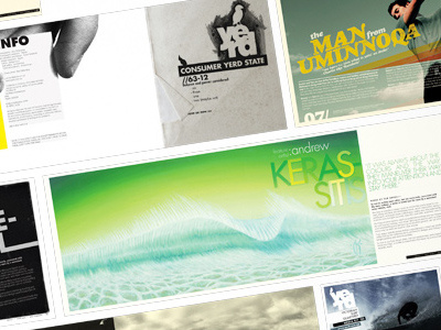 Yerd green layout publication surf typography