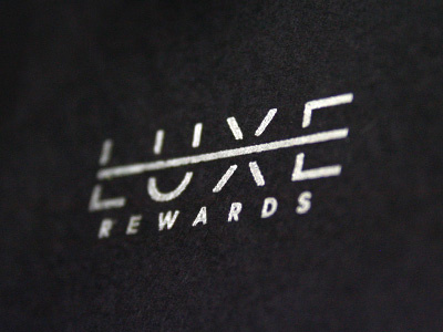 Luxe black brand branding foil logo print texture typography