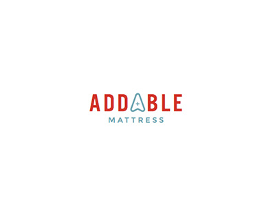 Addable Mattress design iconography logo typography