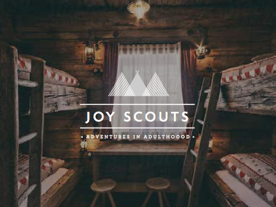 JoyScouts adventure branding camping design geometric graphic design icon iconography identity design logo outdoors typography