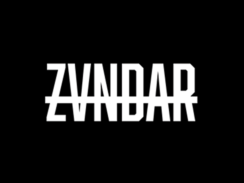 ZVNDAR Logo brand branding identity design logo typography