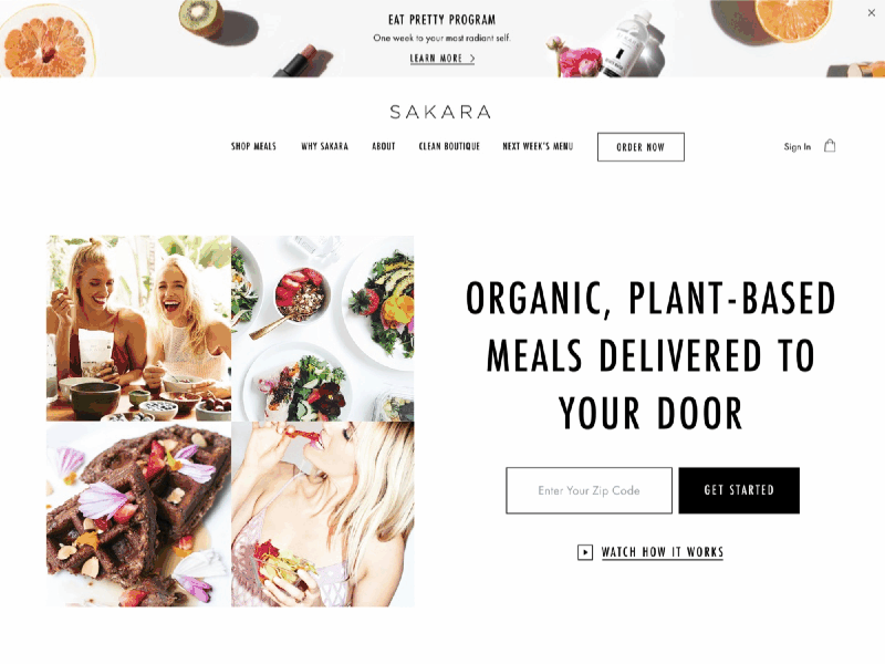 Sakara Life Website Redesign animation design graphic design identity design meal delivery user experience design ux website website design