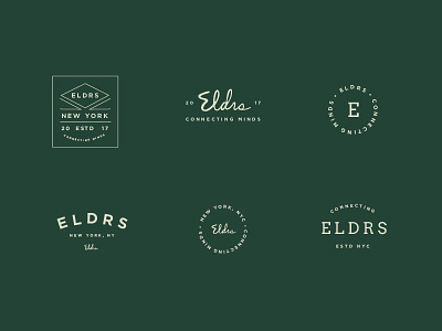 Elders Logo Exploration badge brand branding identity design logo script type typography