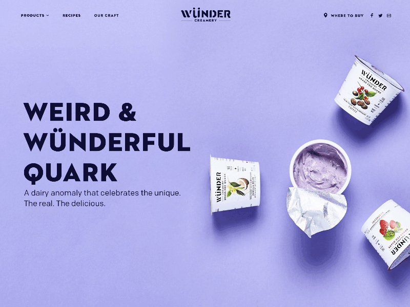 Wünder Creamery Website