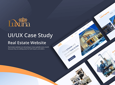 Real Estate Website Case Study (UX) case study graphic design landing page product design ui ui design ux ux design visual design