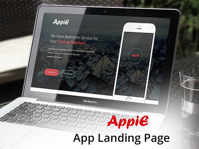 AppiE - App Landing Page UI Template app landing page app landing page design landing page landing page design ui ui design ux design