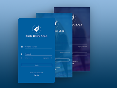 Polite Online Shop iOS App UI Kit (WIP)