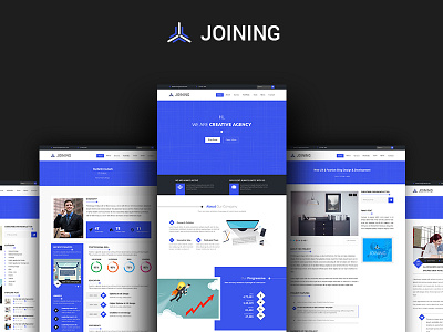 JOINING - Multipages Agency Template agency bootstrap css3 html5 ui ui design ux ux design web web design website website design