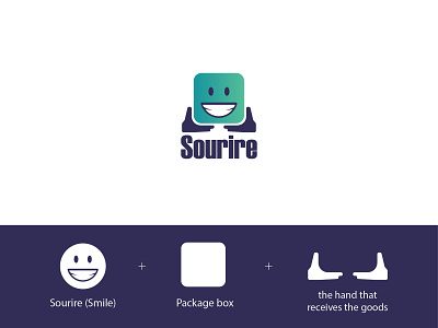 Sourire delivery logo branding design graphic design icon illustration logo typography