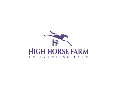 High Horse Farm branding classic logo design graphic design illustration logo