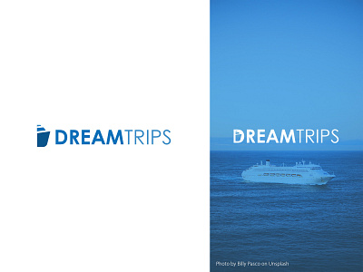 Dream trips branding cruise ship design graphic design logo