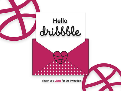 Hello Dribbble design logo ui