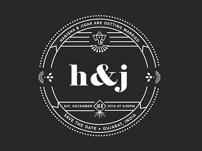 h&j save the date