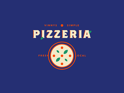 PIZZERIA 🍕🍕🍕🍕 branding logo pizza pizzeria playoff stickermule vector vinnys