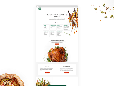 Holiday in the U.K. british food ui ux web website wholefoods wholefoodsmarket