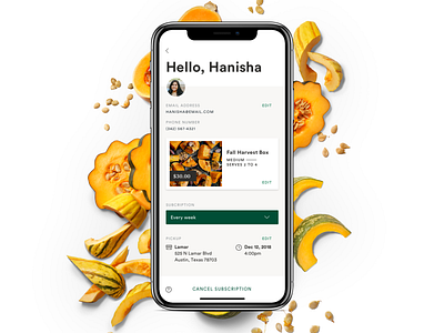 Daily UI 006_User Profile daily ui daily ui 006 design iphone x mobile mobile app design profile squashes ui user whole foods whole foods market