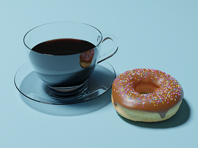 Starting with 3D - Donut Ritual 3d blender coffee donut guru modeling